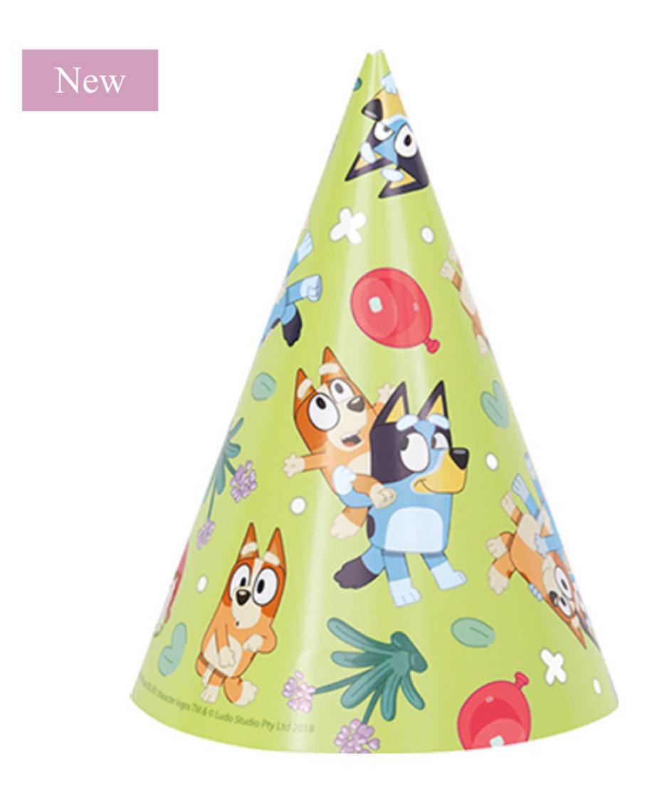 Bluey Party hats