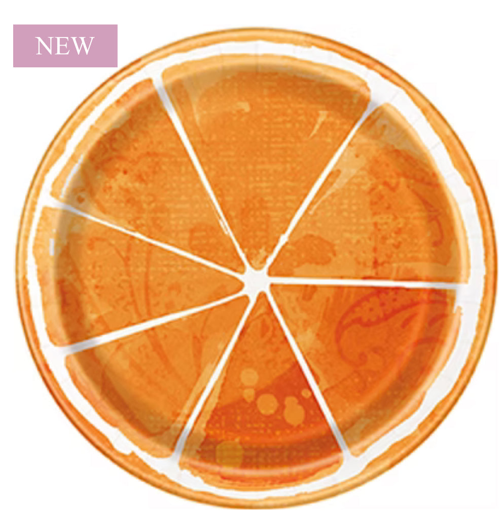 Summer Citrus orange plates