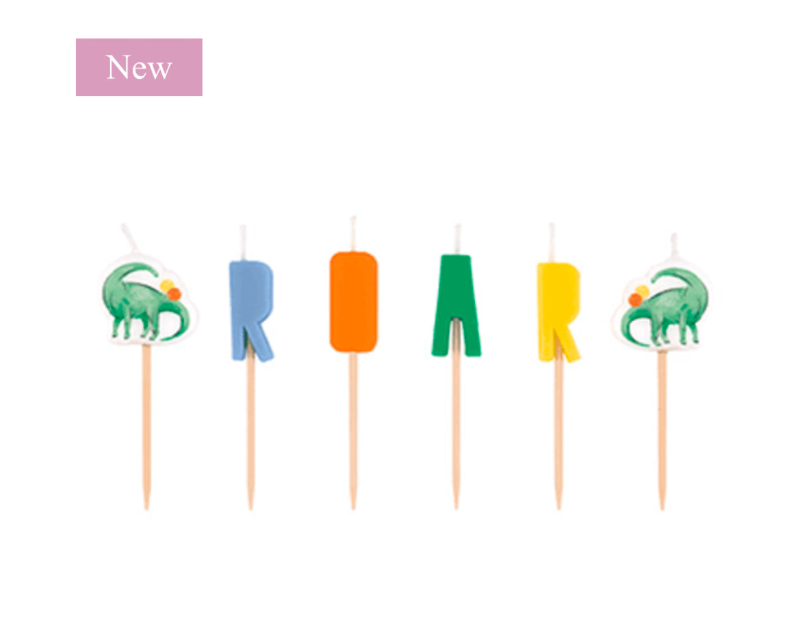 Baby dinosaur candles