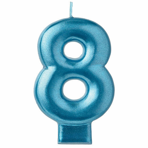 Blue candle #8