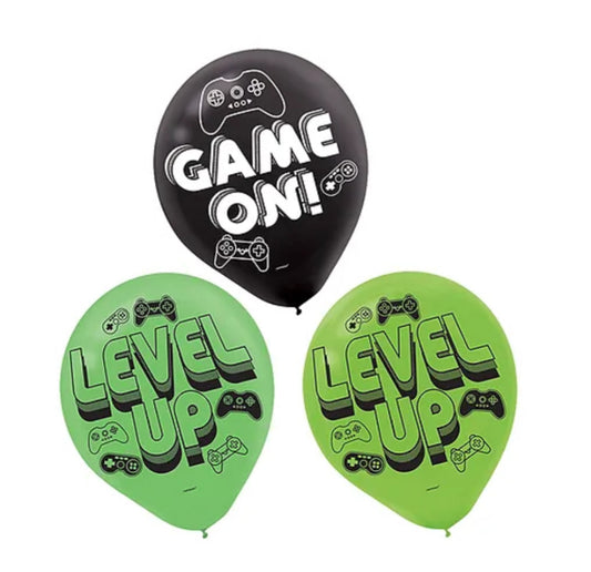 Game on latex balloons