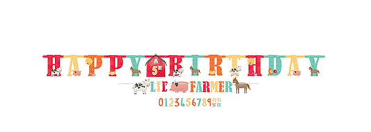 Barnyard Birthday banner