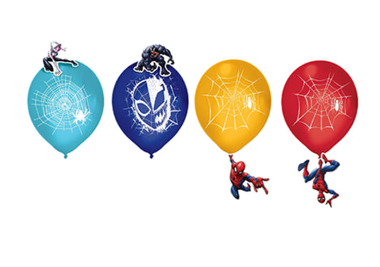 Spiderman latex balloons