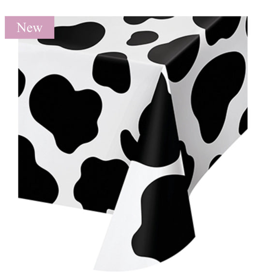 Barnyard cow tablecover