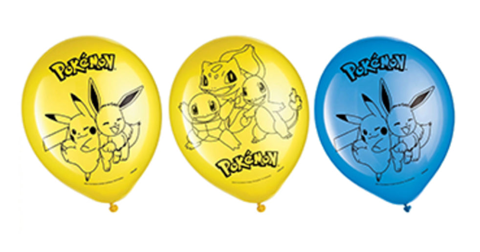 Pokemon latex balloons