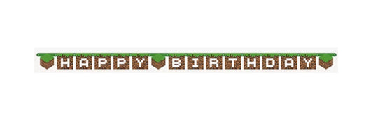 Minecraft Birthday banner
