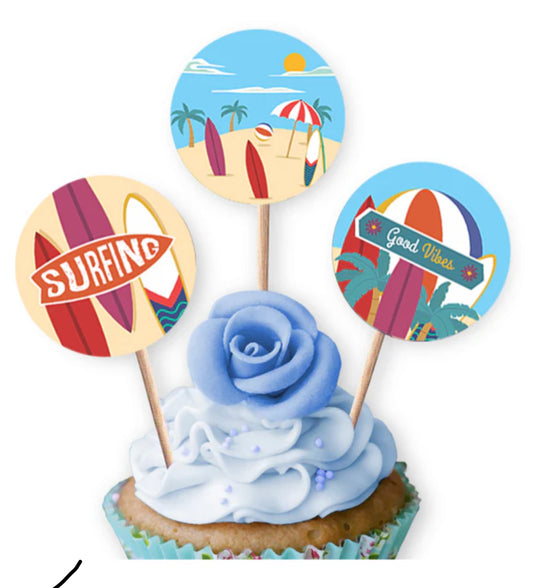 Summer cake topper