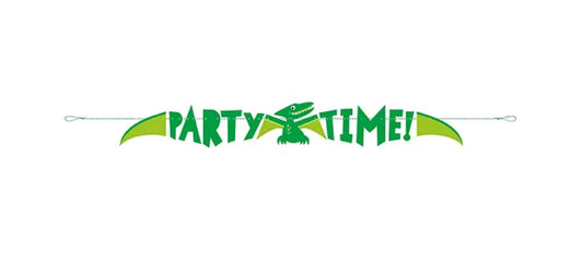 Dinosaur party banner