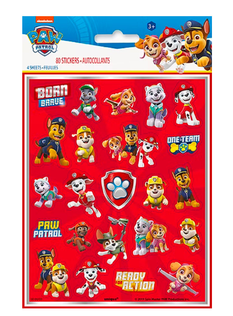 Paw Patrol stickers