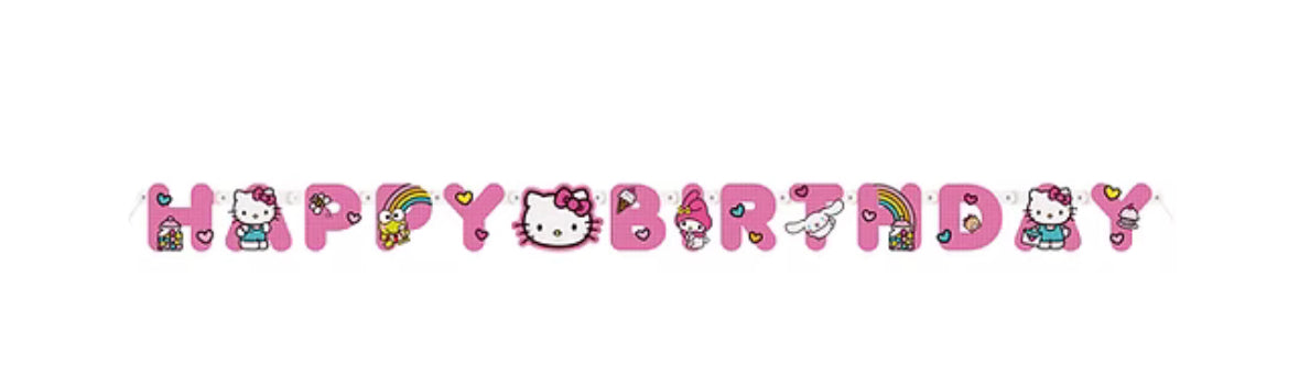 Hello Kitty Birthday banner