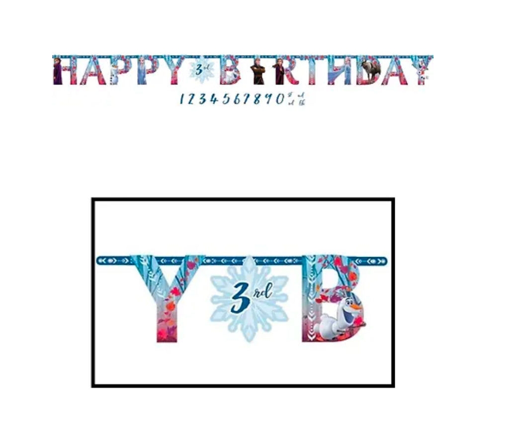 Frozen Birthday banner