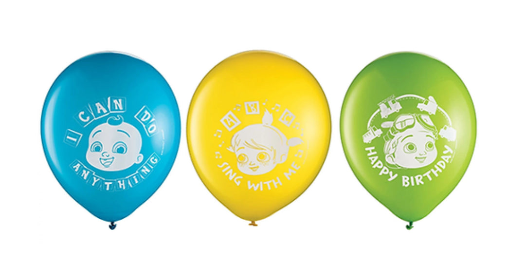Cocomelon latex balloons