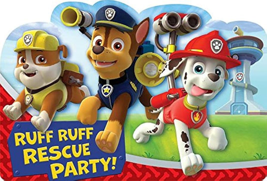 Paw Patrol invitation